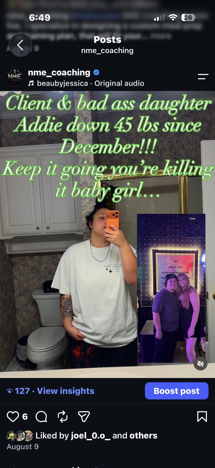 Addie progress photo