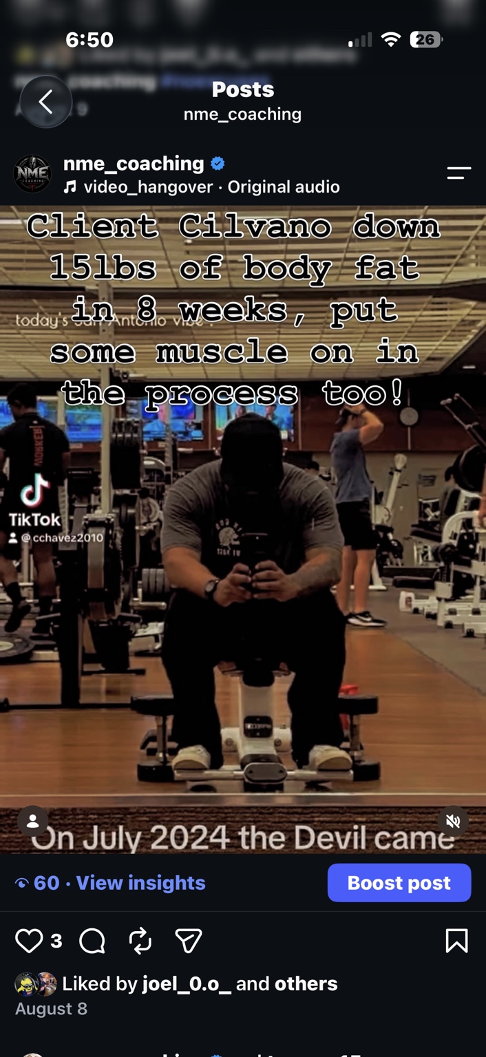 Cilvano in the gym